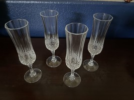 One Vintage Leaded Crystal Champagne Flute, Stemmed Crystal Cut Glass 4oz - £4.73 GBP