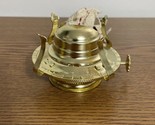 OIL LAMP WICK BURNER BRASS PLATED WITH SCREW ON  LID Read Description - $6.85