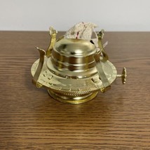 OIL LAMP WICK BURNER BRASS PLATED WITH SCREW ON  LID Read Description - £5.38 GBP