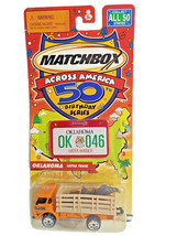 Matchbox Across America Oklahoma Dodge Cattle Truck OK-046 Central Colle... - $19.70 CAD