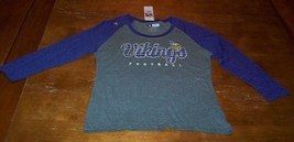 Vintage Style Women&#39;s Teen Minnesota Vikings Nfl T-Shirt Small New w/ Tag - £15.55 GBP