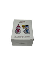 NEW 2018 Hallmark Keepsake Christmas Ornament Salt and Pepper Snowmen Set Lmt Ed - £9.41 GBP