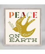 Peace on Earth Dove Bird Mini Canvas Wall Art Fancy That 6X6 Rustic Drif... - £31.64 GBP