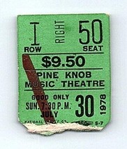 Kansas Concierto Ticket Stub Julio 30 1978 Clarkston Michigan - $49.49