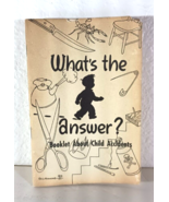 Vintage WHAT&#39;S THE ANSWER? BOOKLET ABOUT CHILD ACCIDENTS Illustrator Reg... - €10,95 EUR