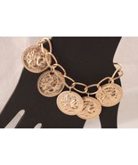 Shiny Coin Bracelet Faux Coins Small 6 Inch Belly Dancing - €6,72 EUR