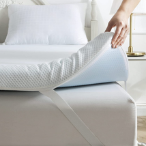 Foam Mattress Topper Gel Infused Egg Crate Cooling Matress Bed Pad 2&quot; 3&quot; Thick - £61.20 GBP+
