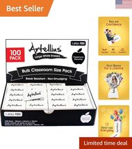 White Erasers Pack of 100 - Large Size Latex &amp; Smudge Free for Art Class... - $33.15