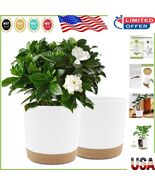 Lightweight 10 Inch Plant Pots with Saucer - Perfect for Indoor &amp; Outdoo... - $1,107.60 MXN