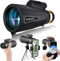 Ayraviio 1260 Monocular Telescope With Smartphone Holder And, High Power... - $77.94