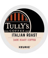 TULLY'S ITALIAN ROAST DARK ROAST COFFEE KCUPS 10CT - $16.49