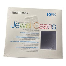 NEW OLD STOCK SEALED Memorex 10 Pk Standard Clear Jewel Cases - $5.94