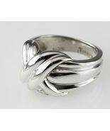 Tiffany &amp; Co.Sterlingsilber Crossover Kiss Ring 1990 Größe 5 - $6,733.50 MXN
