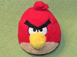 5&quot; Angry Birds Red Plush Commonwealth Stuffed Animal Yellow Beak Character Toy - £8.48 GBP