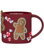 Starbucks GingerBread Man Cup Xmas 14 oz Hot Red Mug 2023 Fall Christmas... - £45.96 GBP