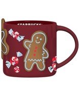 Starbucks GingerBread Man Cup Xmas 14 oz Hot Red Mug 2023 Fall Christmas... - £44.19 GBP