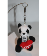 PEZ Cuddle Cubs Panda Bear Candy Dispenser 4&quot; Love Heart Valentine Keyri... - $10.80 CAD