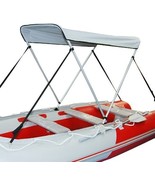 Portable Bimini Top Cover Canopy For Inflatable Kayak Canoe Boat (2 bow) - $161.64 CAD