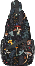 Mushroom Gifts Mushroom Backpack Crossbody Bag Sling Bag for Women Men Travel Hi - £19.65 GBP