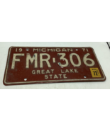 1971 Michigan License Plates FMR-306 CONSECUTIVE - $13.00 CAD