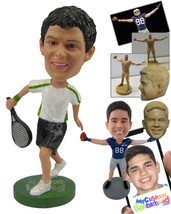 Personalized Bobblehead Male Tennis Player About To Win The Grand Slam - Sports  - £72.57 GBP