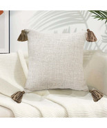 SOGA 50cm Beige Pillow Textured Throw Cover, Luxurious Rib Knit Ribbed C... - $42.90