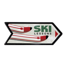 Metal Ski Lessons Sign (Set of 2) - $48.94