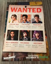 Marvel Comics THE RUNAWAYS WANTED NEW YORK COMIC CON EXCLUSIVE PROMO POSTER - $14.85