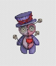 Voodoo doll cross stitch funny pattern pdf - Halloween cross stitch chart  - £3.42 GBP