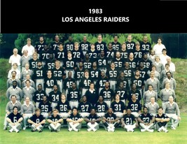 1983 Los Angeles Raiders La 8X10 Team Photo Football Picture Nfl Western Champs - $4.94