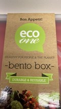Eco One Bento Lunch Box, Portable Meal Container, BPA Free Non-Toxic, NIB - £7.89 GBP