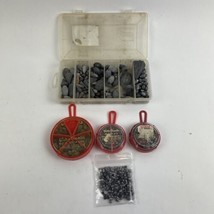 VTG.LOT OF 100+ Assorted Fresh Saltwater Lead Fishing Sinkers Weights (4.85 lbs) - £30.95 GBP