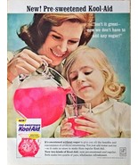 Kool-Aid Pre-Sweetened New Mom Daughter no sugar 1964 Vintage Print Ad - $14.30 CAD