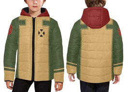 Rogue X-Men Kids Hooded Puffer Jacket  - £70.60 GBP