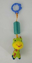 Infantino Stuffed Plush Green Giraffe Baby Rattle Chime Clip on Ring Link Toy - $20.77