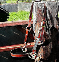 Vintage 1970 MacPherson Tack LA Sterling Silver Horse Show Trophy Leather Halter - £132.94 GBP