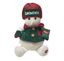 22&quot; Vintage 1998 Snowden And Friends Christmas Snowman Stuffed Animal Plush Toy - £59.99 GBP