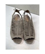 Paul Green Trisha Slingback Sandals Beige Tan Peep Toe Strap Block Heel ... - $39.95