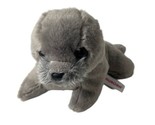Aurora Harbor Seal Stuffed Animal Plush 8&quot; Wildlife Realistic White Grey... - $11.18