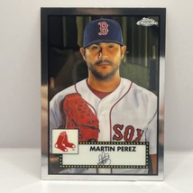 2021 Topps Chrome Platinum Anniversary Martin Perez Base #378 Boston Red Sox - £1.57 GBP
