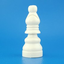 No Stress Chess White Bishop Staunton Replacement Game Piece 2010 Hollow Plastic - $2.51