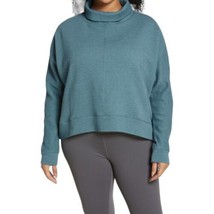 Zella NWT Carey Ridge Funnel Neck Long Sleeve Pullover Teal Hydro Womens Size 3X - £29.88 GBP