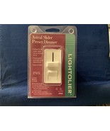 Lightolier Controls AP603, ASTRAL SLIDER PRESET DIMMER, UPC: 78612120016... - $19.59