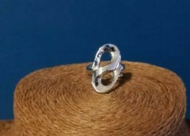Emmons Ring Silvertone Infinity Adjustable Vintage - £15.02 GBP