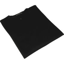 Crew Neck Merinos Wool Sweater PRINCELY From Turkey Soft Knits 1011-30 Black image 6