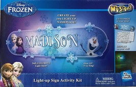 Disney Frozen Light-Up Sign Activity Kit With Personalize Name For Girls... - £11.08 GBP