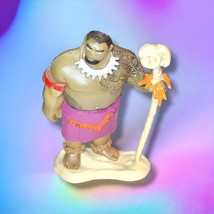 Disney Store Authentic CHIEF TUI Moana Figure Figurine Cake Topper TOY - $2.61