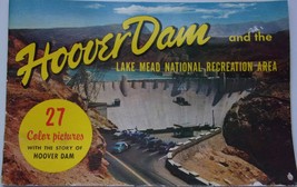 Vintage Hoover Dam &amp; The Lake Mead 27 Color Pictures Story of Hoover Dam... - £3.93 GBP