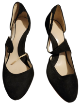 Zara Basic Collection Black Suede Strappy Heels, Size 11 - £16.74 GBP