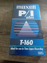 Maxell P/I Plus blank VHS T-160 tape sealed never opened~Shipsn24 - £13.62 GBP